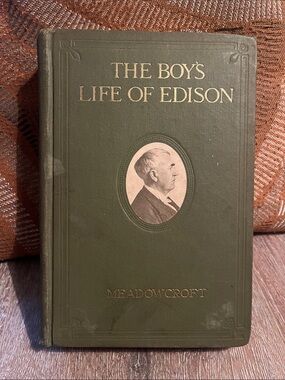[Signed] 1911 The Boy's Life of Edison by Meadowcroft